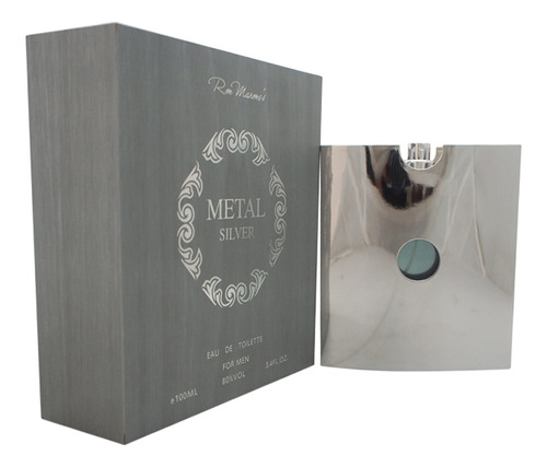 Metal Silver De Ron Marones Para Hombre, Aerosol Edt De 3.4