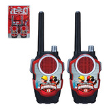 Brinquedo Walkie Talkie Radio Comunicador Bombeiro Infantil