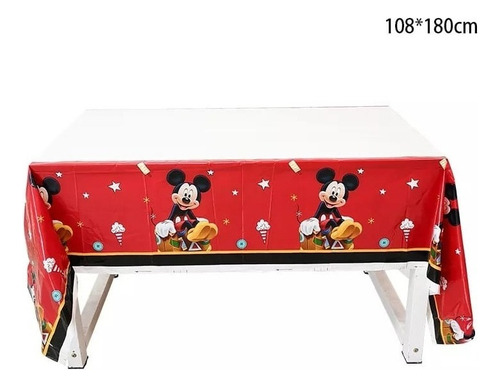 Mantel Decorativo Con Diseños Infantiles Para Cumpleaños Color Variado Mickey Mouse 1