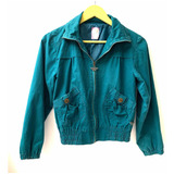 Chaqueta 100% Algodón Color Verde Marca Muv2 Talla 16 Usada