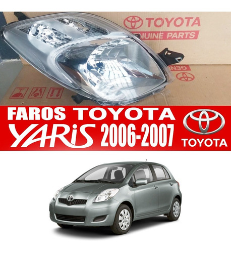 Faro  Toyota Yaris Sport 2006 2007 2008   Foto 2