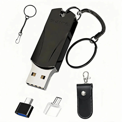 Memory Usb Type C High Speed 3.1 4 In 1 Type C Usb Negro Lisa
