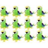 Peluches Mayoreo 12 Pzas Guacamaya Parlanchina Verde Ch