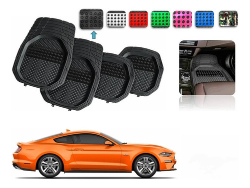 Tapetes 4pz Charola 3d Color Mustang 2015 2016 2017 2018