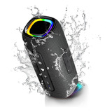 Bocina Bluetooth Portátil Altavoz Impermeable Con Rgb Luces