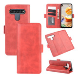 Funda De Piel Con Tapa Horizontal Para LG K61