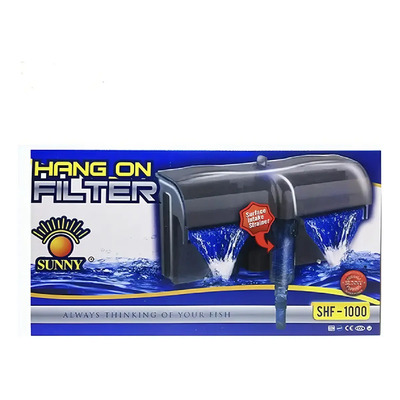 Filtro De Cascada Doble Sunny | Peceras De 100 a 200 Litros | Esponja Carbón Y Filtro Biológico | Regulador Para Flujo De Agua | Meses sin interés