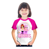 Camiseta Roblox Vitória Mineblox Meninas Pink Menina Roblox