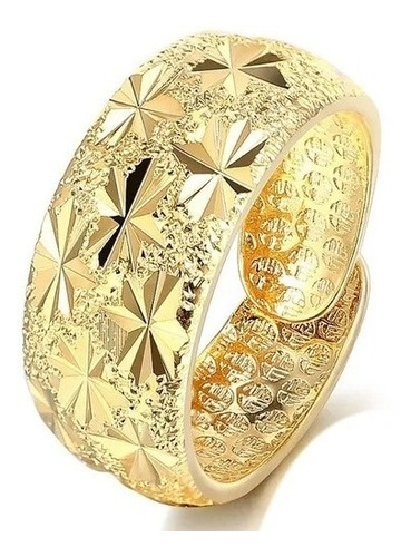 Anillo Ajustable Color Oro Hip Hop Compromiso Hombre Mujer