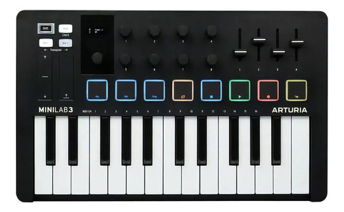 Arturia Minilab 3 Black Controlador Midi 25 Teclas Color Negro