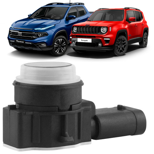 Sensor Estacionamento Traseiro Jeep Compass Renegade 3 Pinos Cor Preto