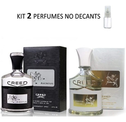 Kit 2 Decants 5ml : Creed Aventus + Creed For Her + B