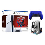 Playstation 5 Slim 1tb + 2 Joystick + Spiderman 2 + Cargador