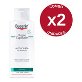 Combo X2 Eucerin Shampoo Gel Dermocapillaire Anticaspa 250ml