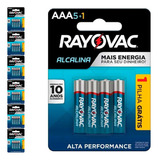 42 Pilhas Alcalinas Aaa 3a Palito Rayovac 7 Cart