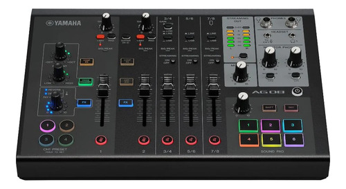 Consola Mixer Yamaha Ag08b Live Streaming 