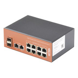 Switch Industrial Poe+ No Administrable De 8 Puertos 