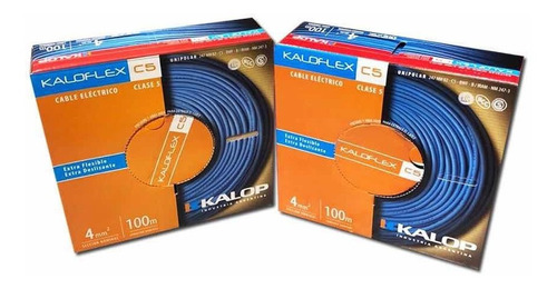 Cable Unipolar Kalop Norma Iram 4mm Cat.5 X 2 Unidades