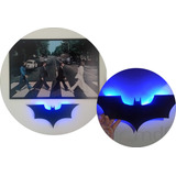 Luminoso Batman Morcego Luz Led Decorativo De Parede A Pilha