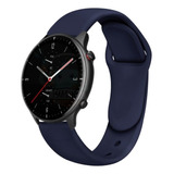 Brazalete De Silicona Suave Y Cómodo Amazfit Gtr 2 2e, Color Azul Oscuro