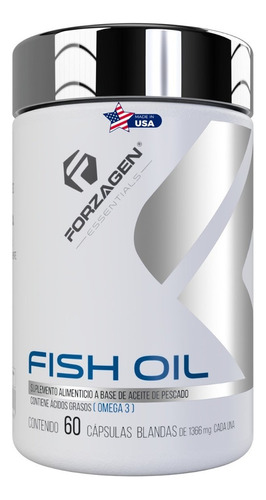 Forzagen Essentials Fish Oil 60 Caps | Omega 3 (epa/dha) Sabor Sin Sabor