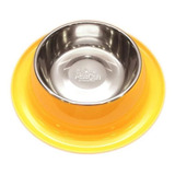 Plato Melamina Anti-hormigas Amarillo Para Perro S Mascan Color Amarillo