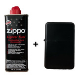 Kit Tanque/zippo + Encendedor Mechero Liso O Varios Diseños