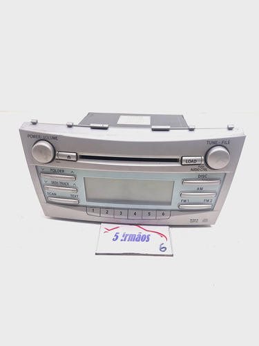Rádio Cd Player Toyota Camry 3.5 V6 2008 N8612033860