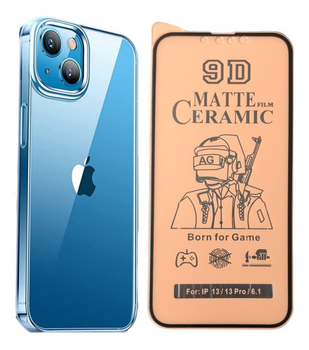 Estuche Funda Forro Rígido + Cerámica Para iPhone 12 / 11