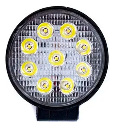 Faro De Led Redondo 9 Leds 12/24v   Cu