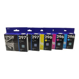 Kit 5 Cartucho 297 296 Original Epson Para Xp231 Xp241 Xp431