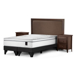 Rosen Cama Europea Art 4 King Con Muebles Nolita Chocolate