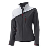 Campera Mujer Moto Held Ray Softshell Blanca Repele Agua Y Viento