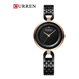 Reloj Pulsera Curren Krec730120, Para Mujer, Con Correa De Acero Inoxidable Color Dorado