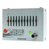 Pedal De Efeitos De Guitarra Sonicake Tone Com Equalizador Prateado