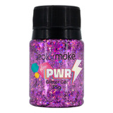 Glitter Gel Glow Power Roxo 35g Carnaval - Colormake