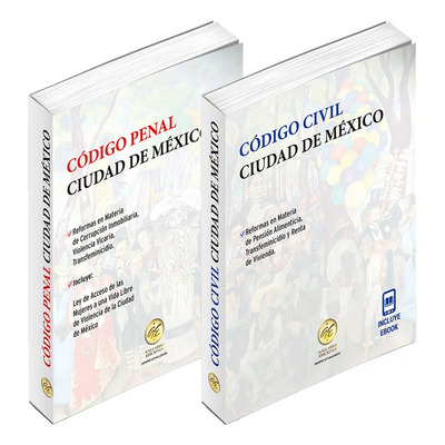 Paquete Código Civil Ciudad De México + Código Penal Ciudad De México Editorial Gallardo Ediciones Tapa Blanda En Español 2025 de Bolsilllo | MercadoLibre