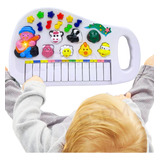 Piano Infantil Teclado Musical Animais Bichos Brinquedo Bebê