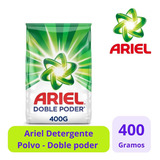 Ariel Doble Poder Detergente En Polvo Para Ropa 1x400g
