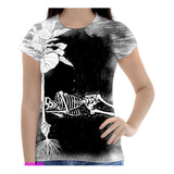 Camisa Camiseta D  Feminina Caveira Osso Esqueleto 10