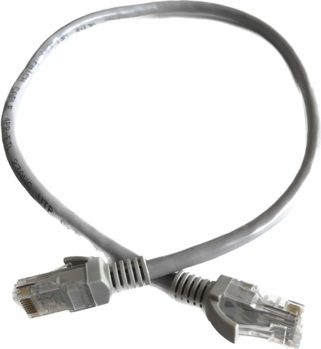 Cable De Red / Patch Cord Certificado Cat6 0.5 Mts Gris