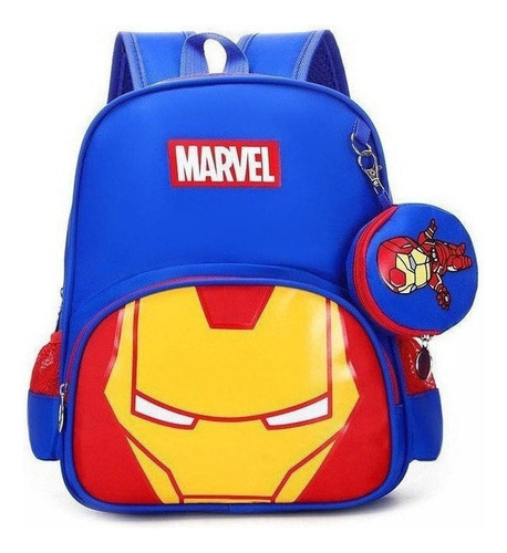 Mochila Avengers Iron Man Dibujos Animados Bolsa Para Niños