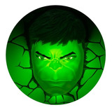 Aplique Mural 3d Diseño Cara De Hulk