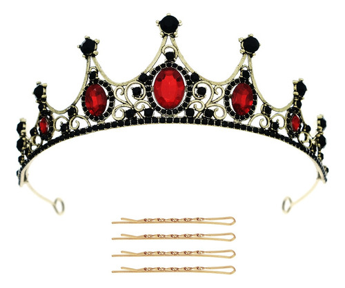 Reina Corona Princesa Boda Tiara Nupcial Y Cumpleaños Retro