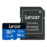 Memoria Tarjeta Micro Sd Lexar 32gb 633x 100 Mb/s P Celular