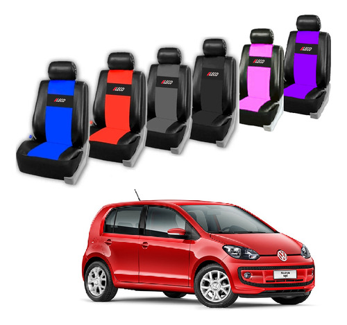 Funda Cubre Asientos Auto Cuero Ecologico Volkswagen Up ! Vw