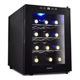 Cava Vino Philco Phcav012n 12 Botellas Termoeléctrica Negra