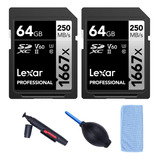 Lexar Tarjeta De Memoria Sdxc Uhs-ii U3 V60 64gb 2piezas