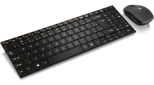 Kit Teclado E Mouse Multilaser Wireless Sli Multimidia Tc202