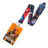 Porta Carnet Y Lanyard Spiderman Marvel Porta Credencial